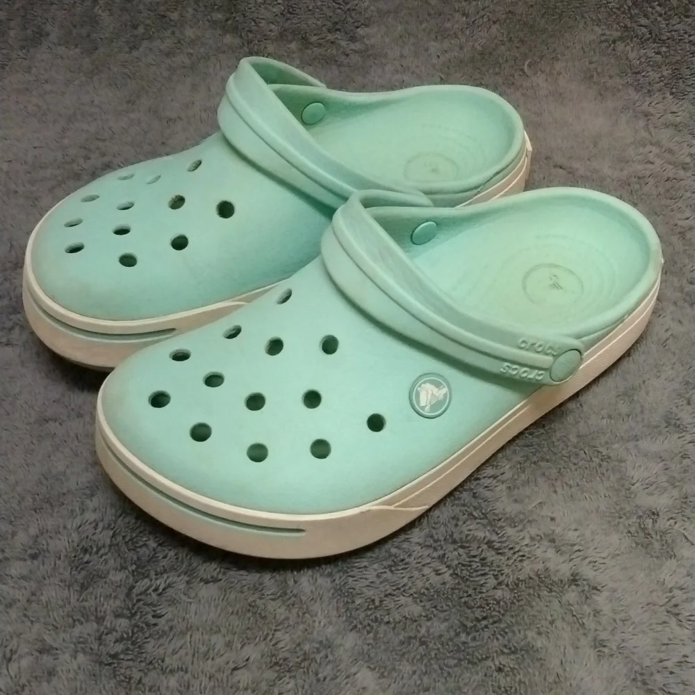 Youth CROCS in Mint Green - Size 6